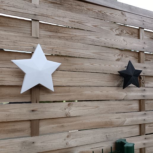 parede decoração Estrela arte bricolupo 3d começar noel Natal 3D print model - Mito3D
