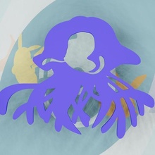 parede decoração tentacool tentacruel Pokémon 3d print model - Mito3D