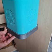 wall door mount countertop compost bin 3d print model - Mito3D