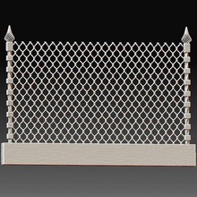 mur clôture architecture art high poly imprimable modèle gadget 3d print model - Mito3D