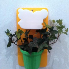 la flor de pared montaje casa 3d print model - Mito3D