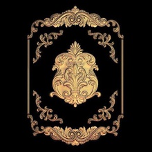 wall frame renaissance deco art 3d print model - Mito3D