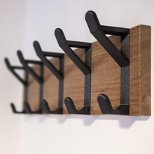 Wand Aufhänger home Haken Holz Kleid Mantel hanger minimal Haus 3d print model - Mito3D