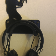 wall headphone holder home sniper 3d print model - Mito3D