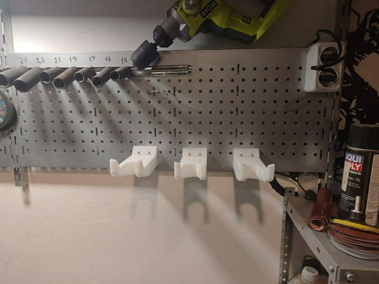 parede suporte fio ferramentas ryobi makita dewalt wrangler instrumentos on 3d print model - Mito3D