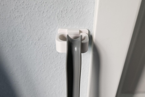 wall hook ring shape hidden screw - easy print hooks 3d print model - Mito3D