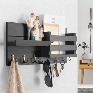 mur clé titulaire soutien Accueil maison espace rangement organisateur porte clés décor meubles 3d print model - Mito3D