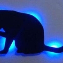 wall lamp cat-3 3d print model - Mito3D