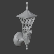 wall light architecture lamp art design lighting 3d print model - Mito3D