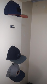 wall mount caps cap support invisible easy room 3d print model - Mito3D