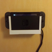 wall mount dock nintendo switch game 3d print model - Mito3D