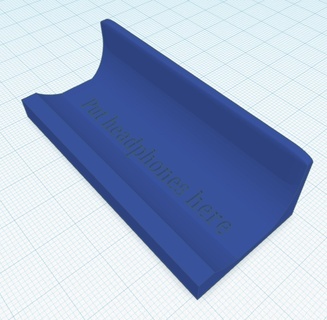 duvar binmek kulaklık askı 3d print model - Mito3D