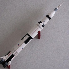 parete montare Lego nasa Apollo Saturno 3d print model - Mito3D