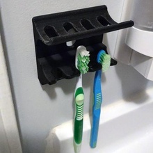 parete montare spazzolino denti dentifricio titolare supporto gadget appendiabiti Wall Mount 3d print model - Mito3D