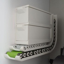 parete montato batteria dispenser aa + aaa cassetti 3d print model - Mito3D
