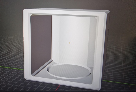 duvar monte şekil Kutu ayakta durmak heykelcik destek 3d print model - Mito3D