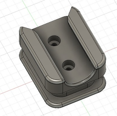 mauer montiert rvg sensor halter unterstützung dental strahl specht 3d print model - Mito3D
