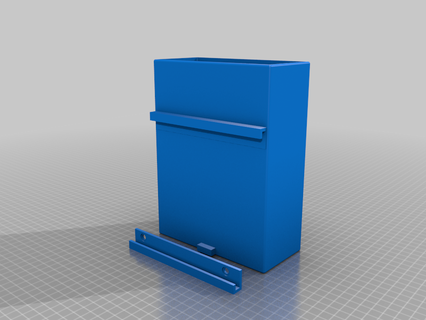 wall mounted scrap bin scrap trash-bin organization home office desk  3d print model - Mito3D