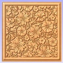 wall panel various flowers cnc relief 3d 3d print model - Mito3D