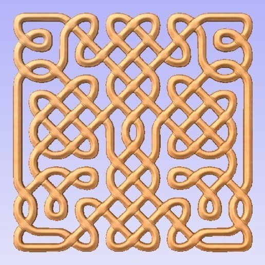 wall panel various weave cnc relief 3d 3D print model - Mito3D