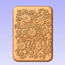 wall panel various flowers cnc relief 3d 3d print model - Mito3D