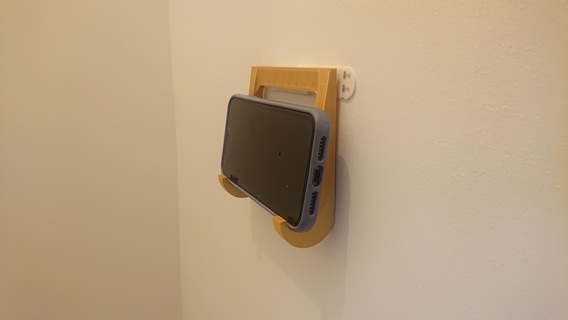 wall phone installation door suport 3d print model - Mito3D