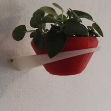 wall planter home minimalistic bracket 3d print model - Mito3D