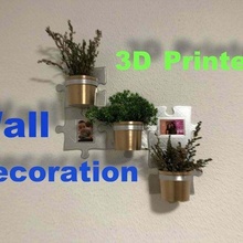 wall puzzle modular decoration decor 3d print model - Mito3D