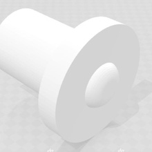 wall shower piton home backing slide rail bathroom 3d print model - Mito3D