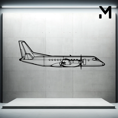 parede silhueta 777f arte 2d 3d aeroespacial avião decoração decorativo projeto casa modelo redimensionável 3d print model - Mito3D