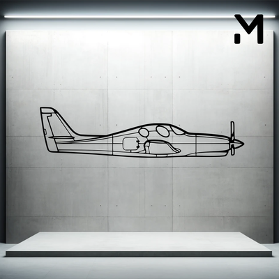 duvar siluet 7ac şampiyon sanat 2d 3d havacılık uçak dekor dekorasyon dekoratif tasarım ev model yeniden boyutlandırılabilir 3d print model - Mito3D