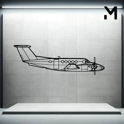 pared silueta 6 intruso arte 2d 3d aeroespacial avión decoración decorativo diseño hogar casa modelo redimensionable 3d print model - Mito3D