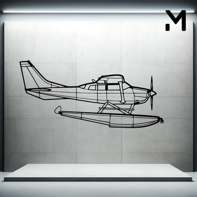 wall silhouette aerostar 601p art 2d 3d aerospace airplane decor decoration decorative design home model resizable 3d print model - Mito3D