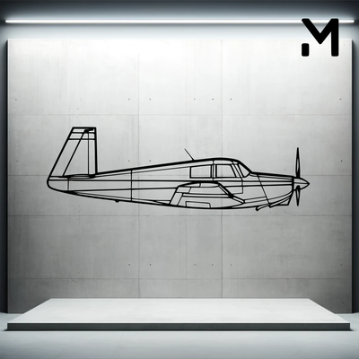 wall silhouette archer lx art 2d 3d aerospace airplane decor decoration decorative design home model resizable 3d print model - Mito3D