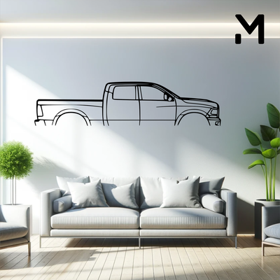 parete silhouette schivare 2012 cummins 3500 arte 2d 3d settore automobilistico macchina arredamento decorazione decorativo design casa modello ridimensionabile 3d print model - Mito3D