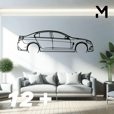 mur silhouette holden ensemble art 2d 3d automobile voiture décor décoration décoratif conception accueil maison modèle redimensionnable 3d print model - Mito3D