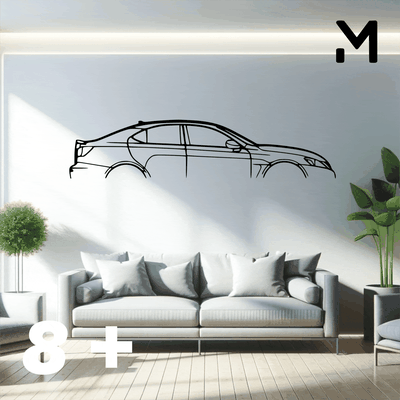 wall silhouette lexus set art 2d 3d automotive car decor decoration decorative design home model resizable 3d print model - Mito3D