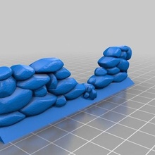 mur calcul 2 architecture jeu miniature modèle bâtiments structures 3d print model - Mito3D