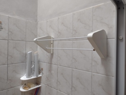 wall towel rack shower bathroom hang accessory accessories hanger 3d print model - Mito3D