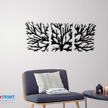 wall tree branches art nature living room home decoration decor 2d 3d printing indoor 3d print model - Mito3D