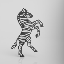 parede zebra arte zebre 3d print model - Mito3D