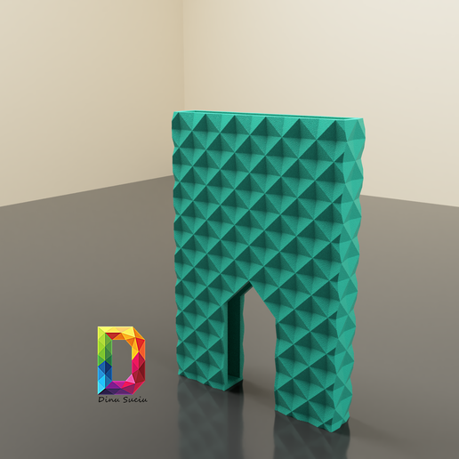 monedero titular de la tarjeta moda billetera diseño slim resumen geométricas triángulo art gadget post 3d compacto 3D print model - Mito3D