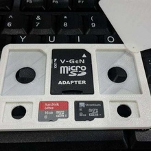 wallet card organizer 2 fashion microsd holder micro sd sdcard accessories 3d print model - Mito3D