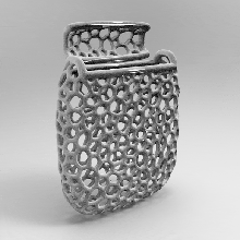 wallet clutch bag pocket voronoi fashion portfolio sculpture art deco sculpt design texture pattern parametric architecture 3d print model - Mito3D