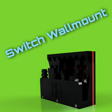 wallmount nintendo switch gadget mount pixelart super mario wall video games 3d print model - Mito3D
