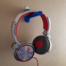wall-mounted headphone holder home 3d print model - Mito3D