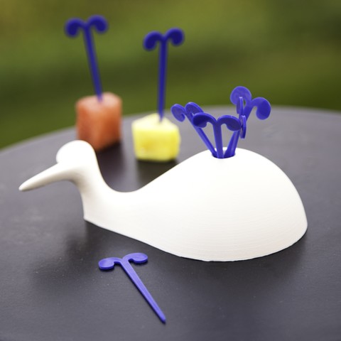 wally whale vase home Zahnstocher Fisch Halter Blume Topf 3D print model - Mito3D