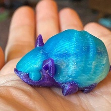 walter armadillo cute pocket pet small fast print 3d print model - Mito3D
