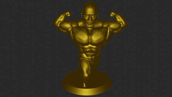 walter weight white heisenburg breaking bad buff funny swole meme 3d print model - Mito3D