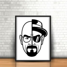 walter white breaking bad wall 2d art cnc face famous film movie 3d print model - Mito3D